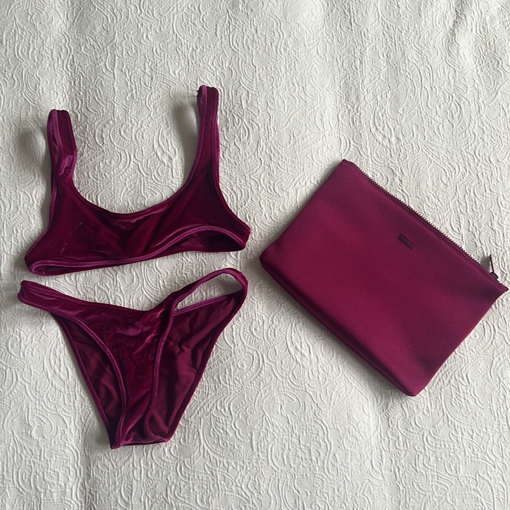 TRIANGL Plum Velvet Bikini